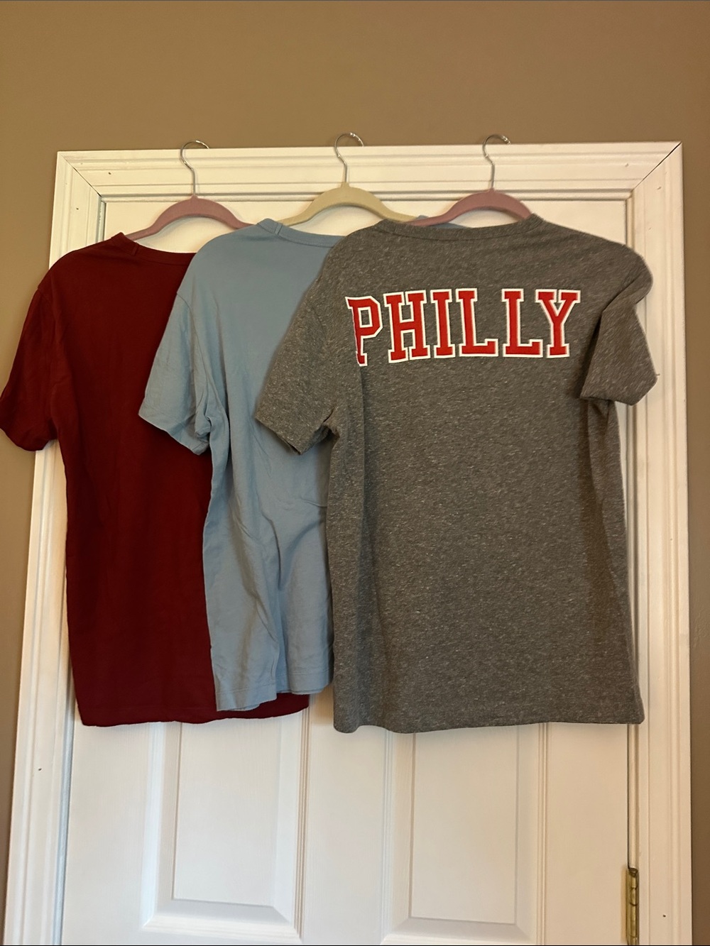 Tailgate..Set of 3 Graphic Philly Tees - Maroon, Light Blue, Heather Gray - Picture 2 of 9
